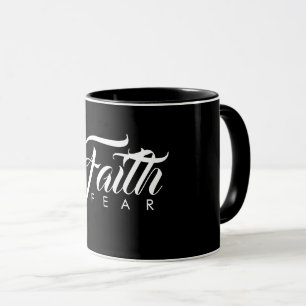 Taza La fe sobre el miedo negro