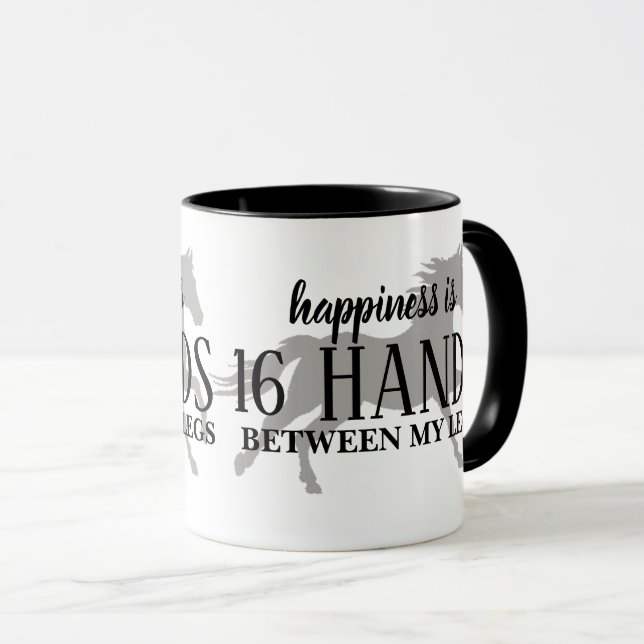 Taza La felicidad es 16 MANOS entre mis piernas Acento  (Anverso derecho)