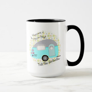 Taza La felicidad es la manera que usted viaja las