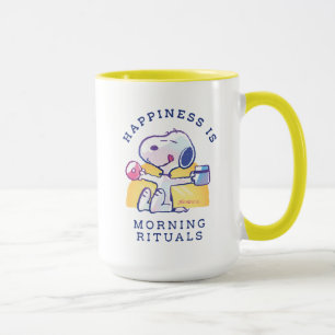 Taza La felicidad es rituales matutinos