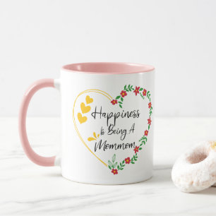Taza La Felicidad Es Ser Una Mommom Divertida Nueva Abu