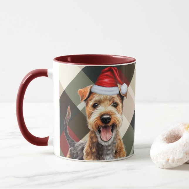 Taza La festividad feriada del perro Lover en Lakeland (Con donut)