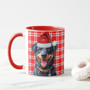 Taza La festividad roja y de belleza de Dog Lover