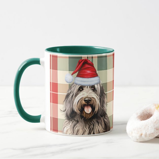 Taza La fiesta de Bergamasco de Dog Lover (Con donut)