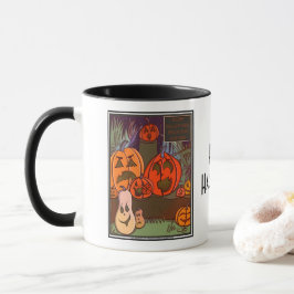 Taza La fiesta de los Gourds en Halloween