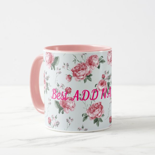 Taza La flor moderna más elegante (Anverso izquierdo)
