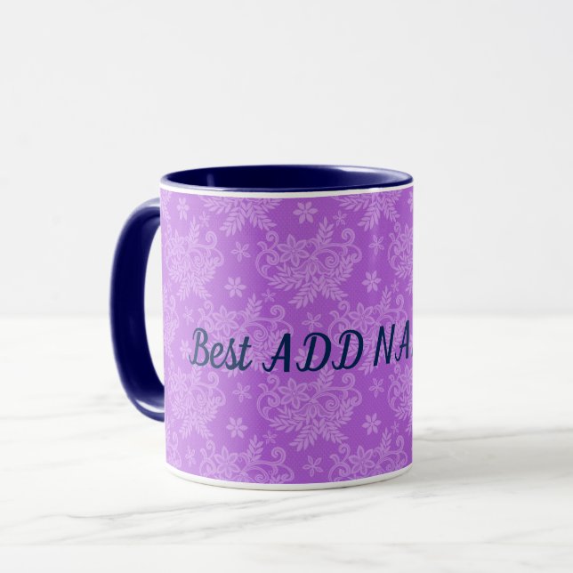 Taza La flor moderna más elegante (Anverso izquierdo)