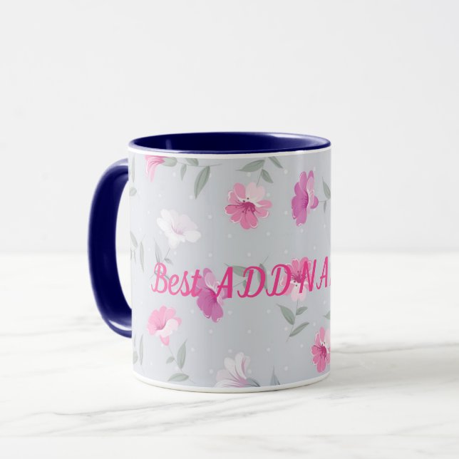 Taza La flor moderna más elegante (Anverso izquierdo)
