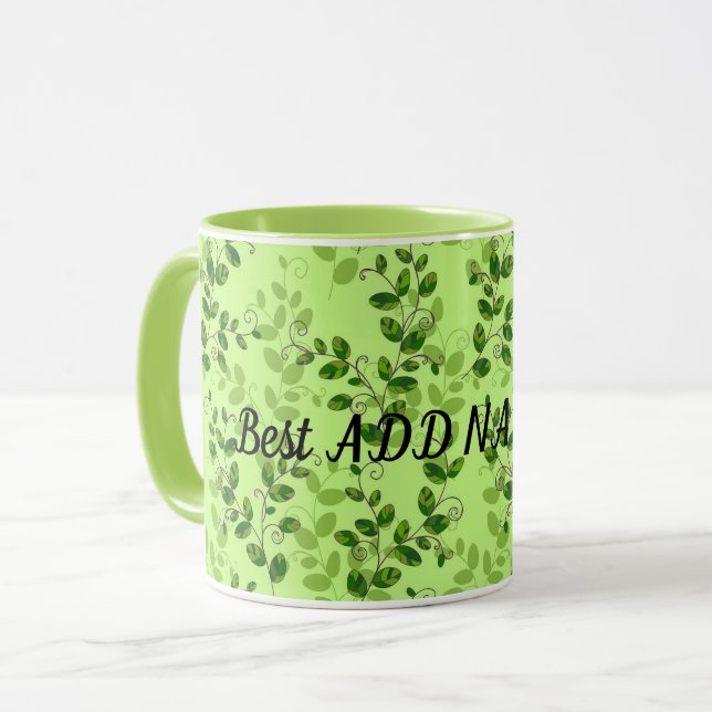 Taza La flor moderna más elegante (Anverso izquierdo)