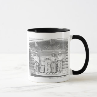 Taza La foto del rancho de tipo de niños en vaquero