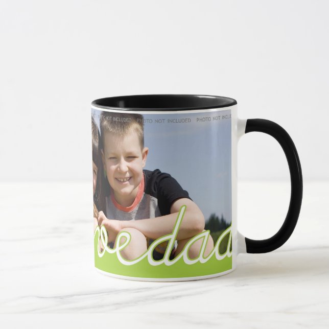 Taza La foto personalizada del día de padres asalta el (Derecha)
