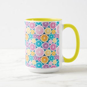 Taza La fruta cítrica corta el modelo
