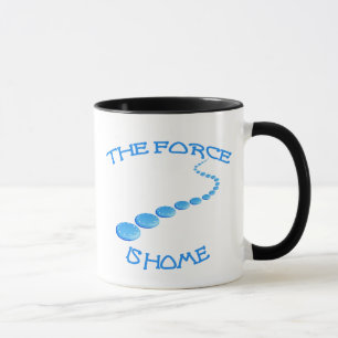 Taza La fuerza es disco volador casero