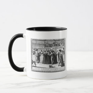 Taza La galería del palacio, grabada por Le Blond