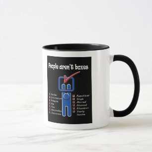 Taza La gente no es cajas