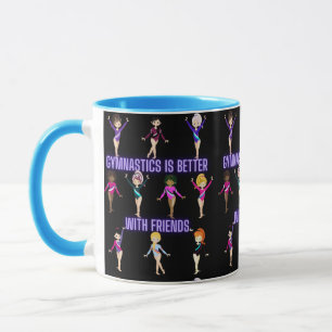 Taza La gimnasia es mejor con los amigos