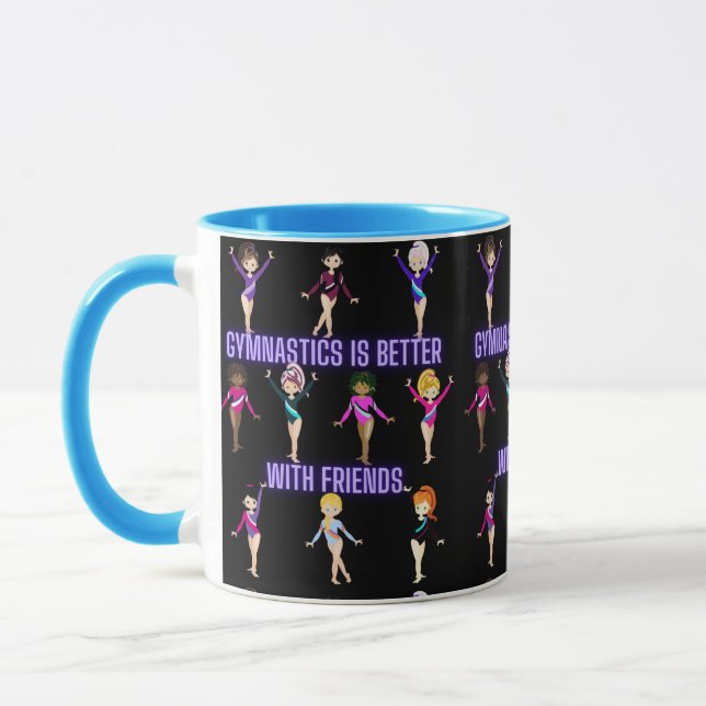 Taza La gimnasia es mejor con los amigos (Izquierda)
