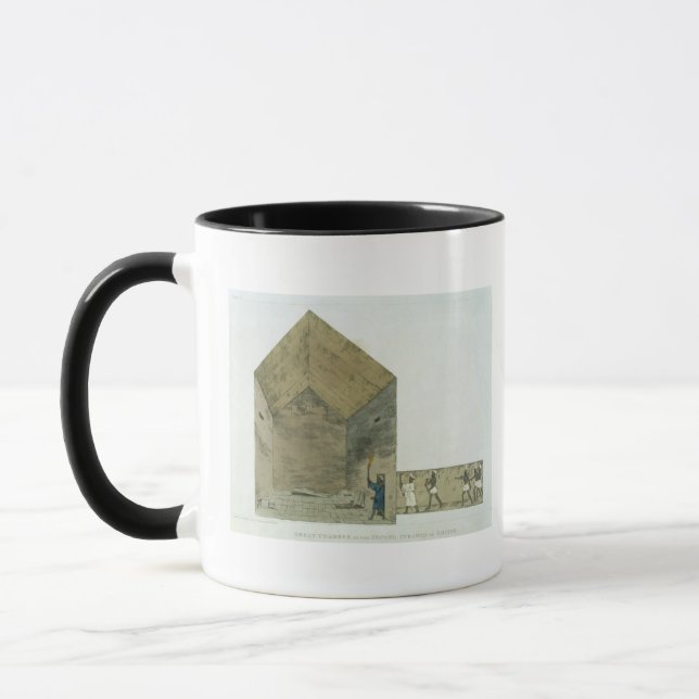 Taza La gran cámara en la segunda pirámide de Ghizeh, (Izquierda)