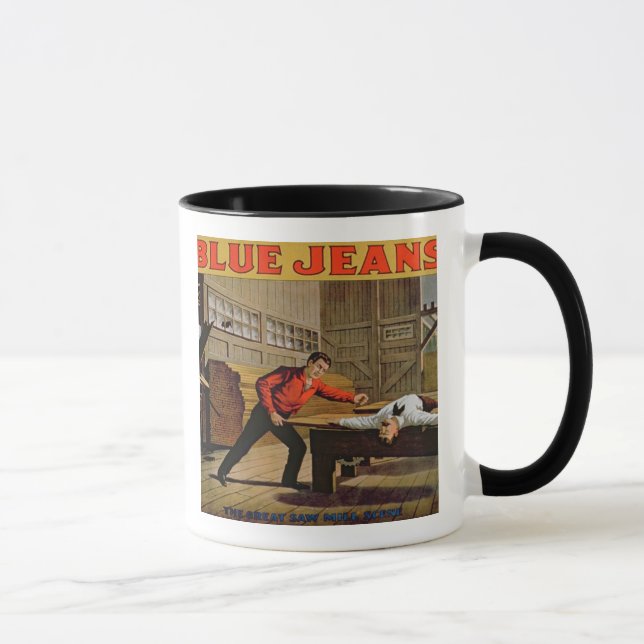 Taza "La gran escena de la serrería", poster para los (Derecha)