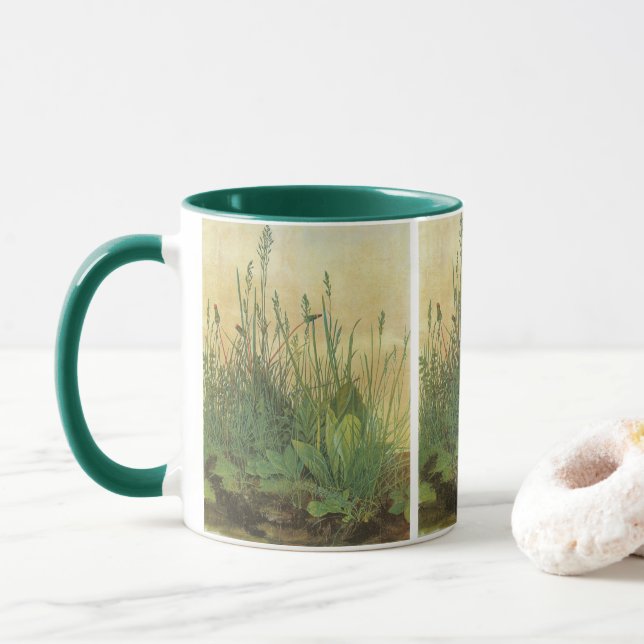 Taza La gran (gran) pieza de turf de Albrecht Durer (Con donut)