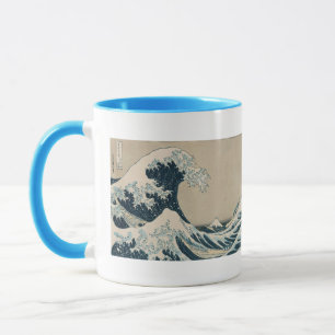 Taza La gran onda de Kanagawa, vistas del monte Fuji