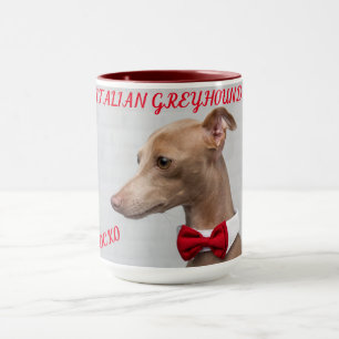 TAZA LA GREYHOUND ITALIANA COMBO DOS DIVERSOS MUG.
