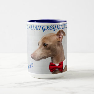 TAZA LA GREYHOUND ITALIANA COMBO DOS DIVERSOS MUG. JARR