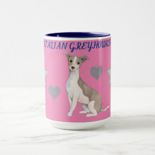 TAZA LA GREYHOUND ITALIANA COMBO DOS DIVERSOS MUG. JARR