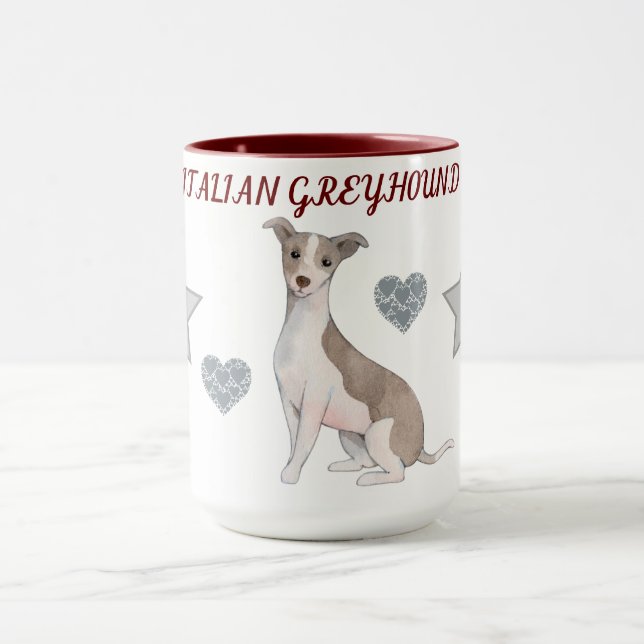TAZA LA GREYHOUND ITALIANA COMBO DOS DIVERSOS MUG. JARR (Centro)