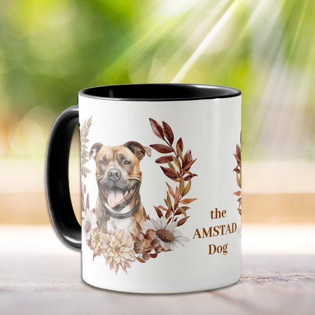 Taza La guerra de otoño de American Staffordshire Terri (Subido por el creador)