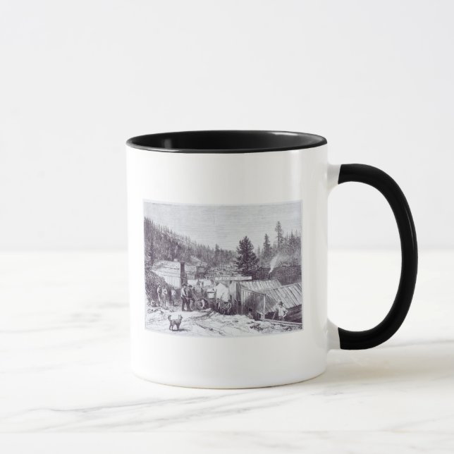 Taza La guerra india, ciudad de Deadwood (Derecha)
