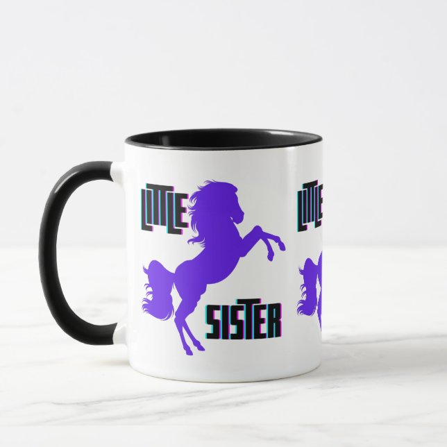 Taza La hermana pequeña Pony Púrpura (Izquierda)