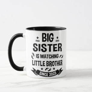 Taza La hermanita cuida al hermano mayor en
