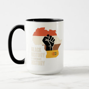 Taza La historia negra es la cultura y el patrimonio de