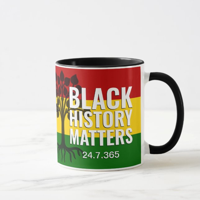 Taza La historia negra importa MONOGRAM Marcus Garvey B (Derecha)