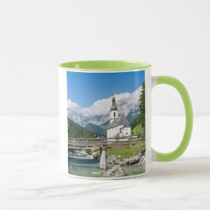 Taza La iglesia parroquial de Ramsau en Baviera, Aleman