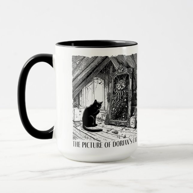 Taza La imagen del gato de Dorian (Izquierda)