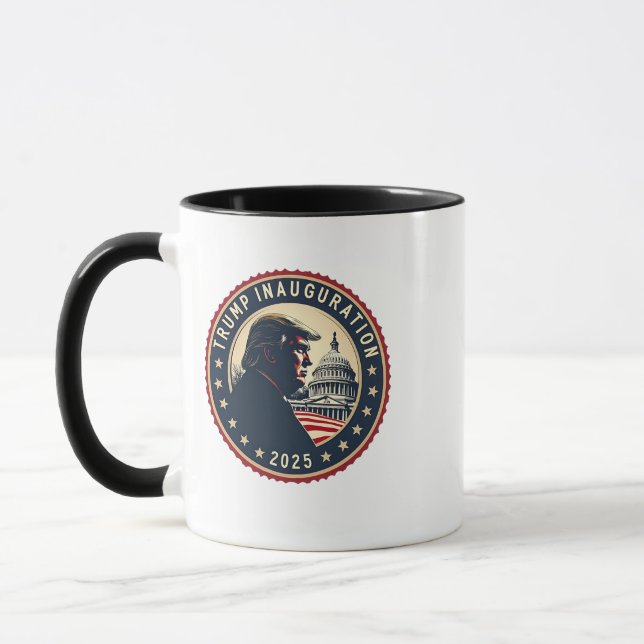 Taza La inauguración de Trump en 2025 Orgullosa Maga (Izquierda)