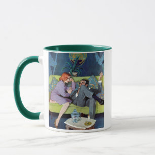 Taza La incursión pasada de Monte negro