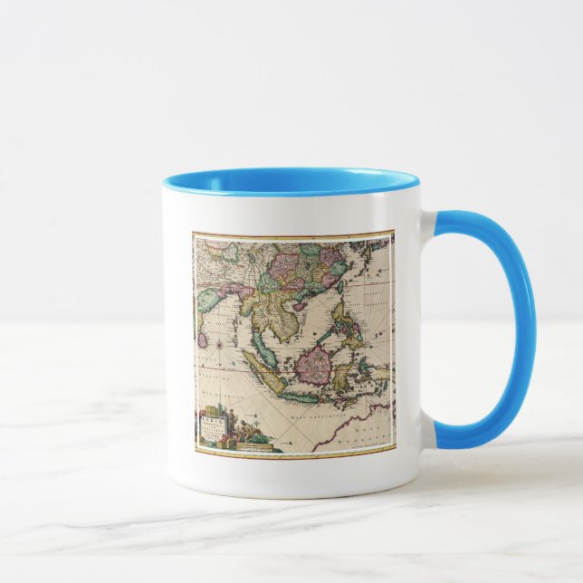 Taza La India y Ceilán a Australia (Derecha)