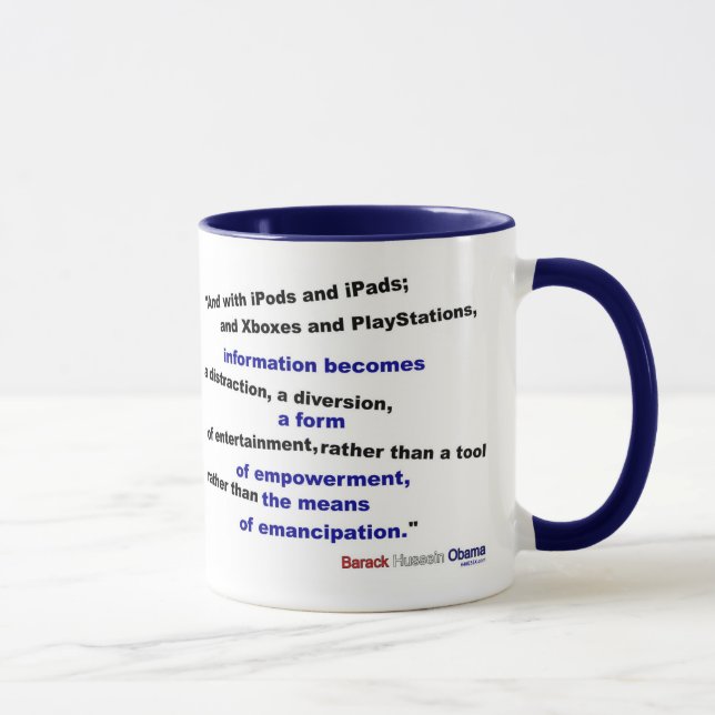 Taza La información es una distracción (Derecha)