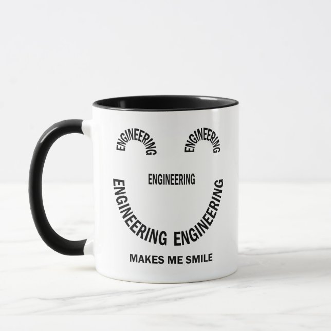 Taza La ingeniería me hace sonreír (Izquierda)