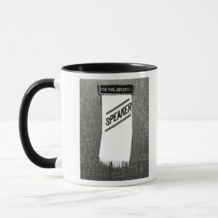 Taza La insignia del altavoz para la reunión del