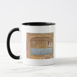 Taza La inundación, del atrio, detalle de Noah