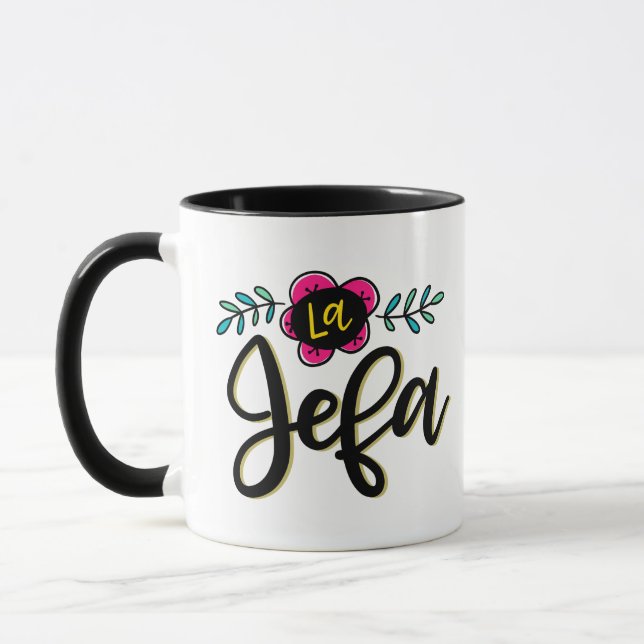 Taza La Jefa, (Izquierda)