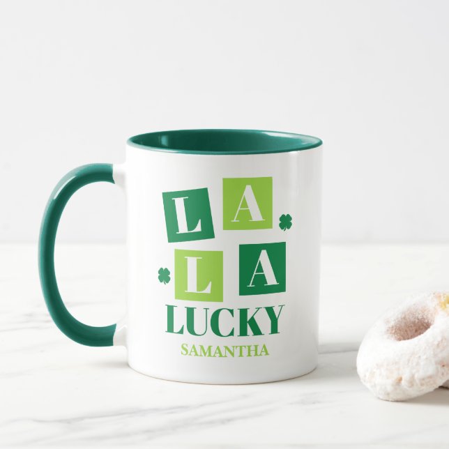 Taza La La Lucky St. Patrick’s Day (Con donut)