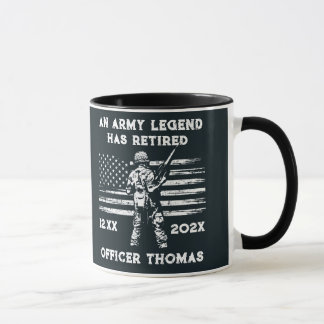 Taza La leyenda personalizada del regalo de VETERAN de