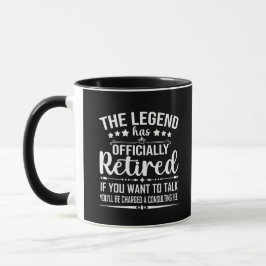 Taza La leyenda se ha retirado oficialmente como un fug