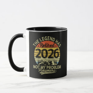 Taza La leyenda se retiró 2026 No es mi problema
