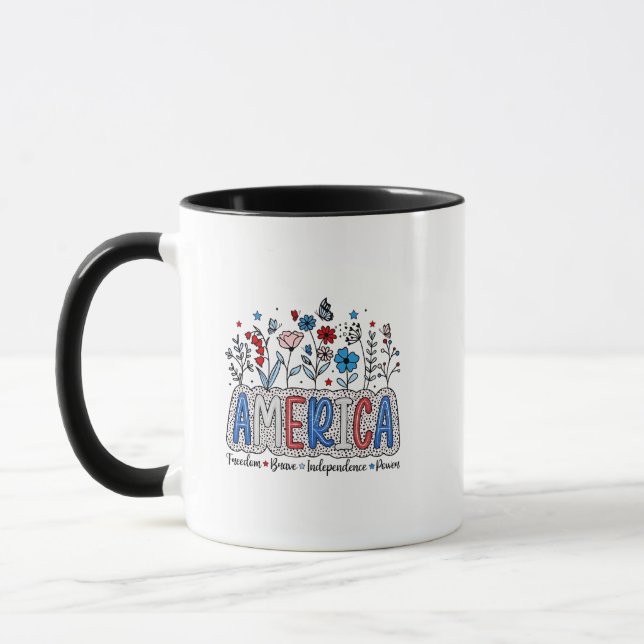 Taza La libertad de Estados Unidos valió el poder de la (Izquierda)